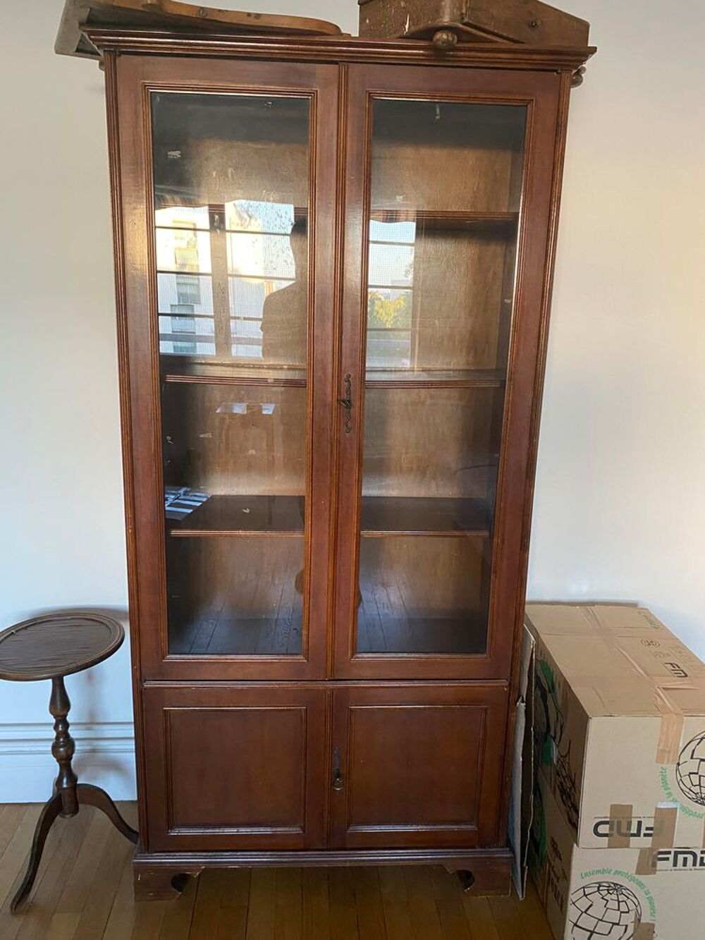Meuble biblioth&egrave;que avec vitrine Meubles