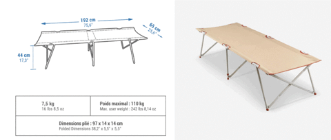 lit de camp 35 Lannemezan (65)