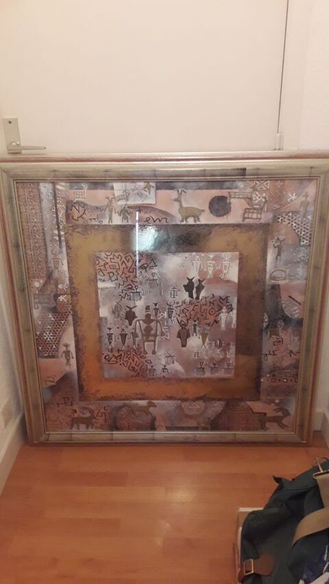 grand et beau tableau d�coratif d'art rupestre 39 Mandelieu-la-Napoule (06)