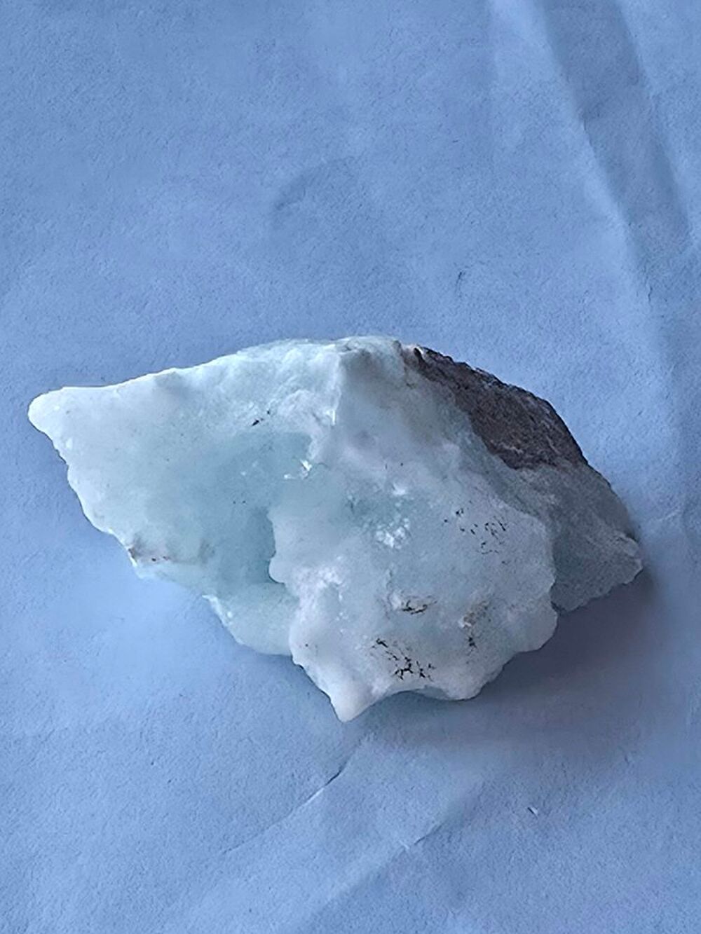 Sp&eacute;cimen H&eacute;mimorphite Bleut&eacute;e Etoil&eacute;e-RDC 21g 
