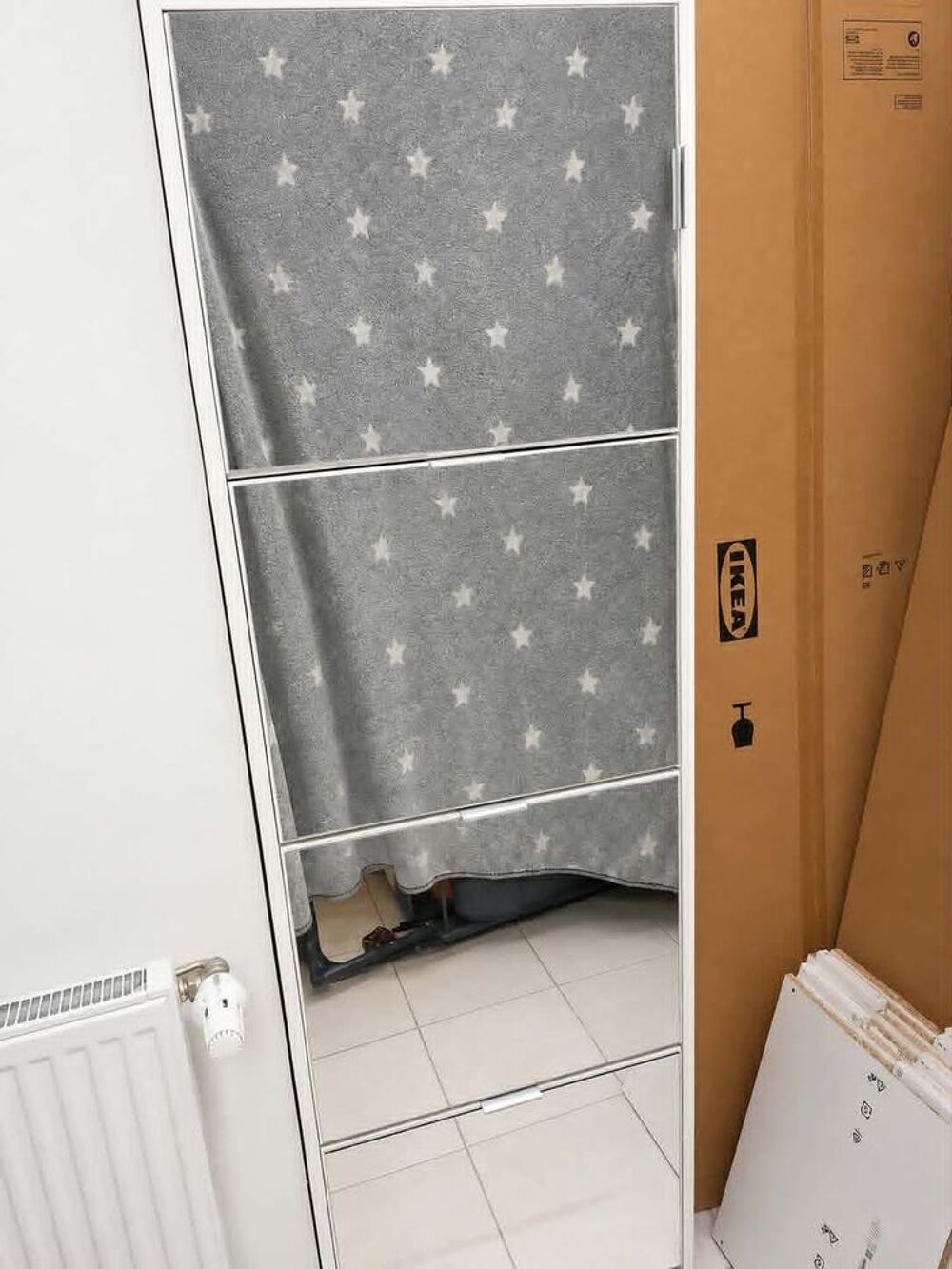 Meuble &agrave; chaussures avec porte miroir Meubles