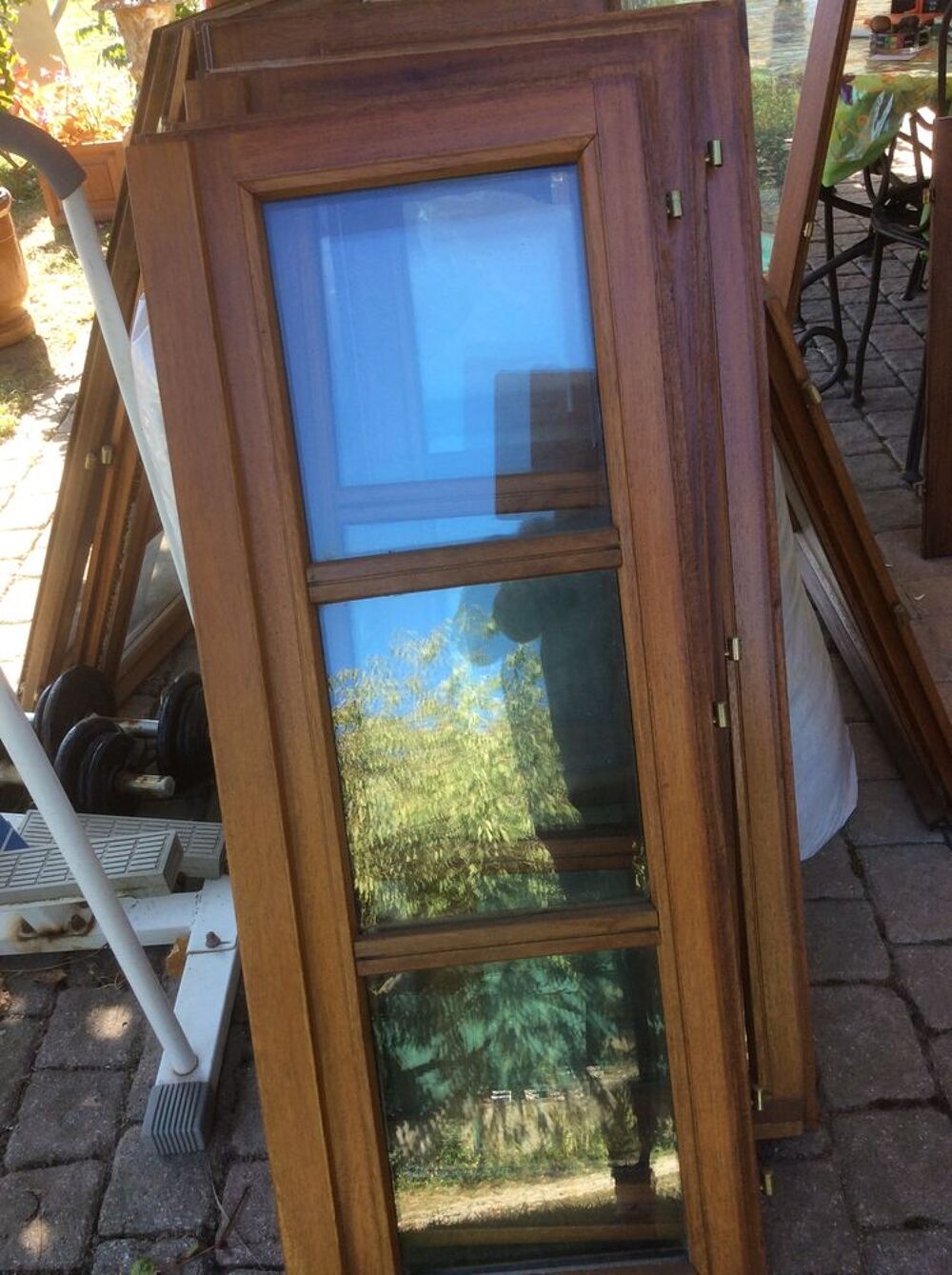  7 fenetres plus une porte fen&ecirc;tre bois double vitrage Bricolage