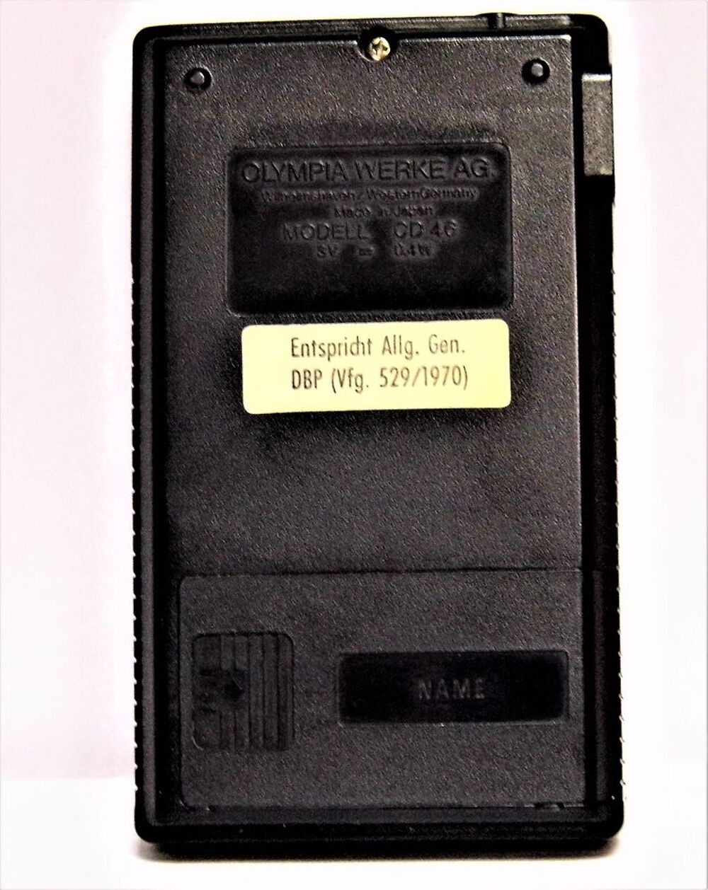 Calculatrice vintage OLYMPIA CD 46 ann&eacute;es 70 fonctionne vintage pocket 