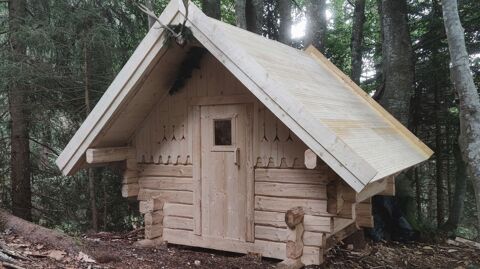 Mazot cabane sauna bois massif 11400 Megève (74)