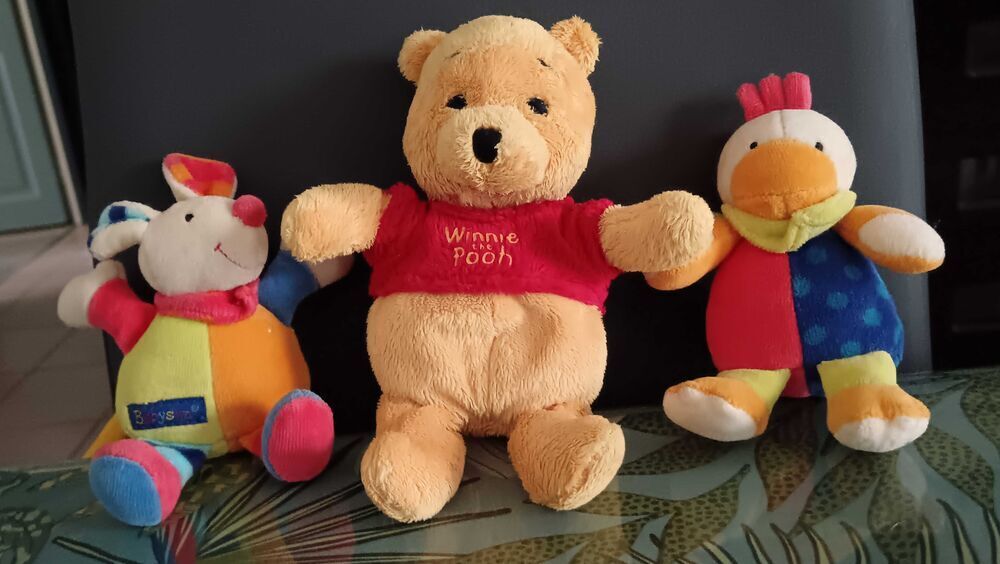Lot de 4 peluches 