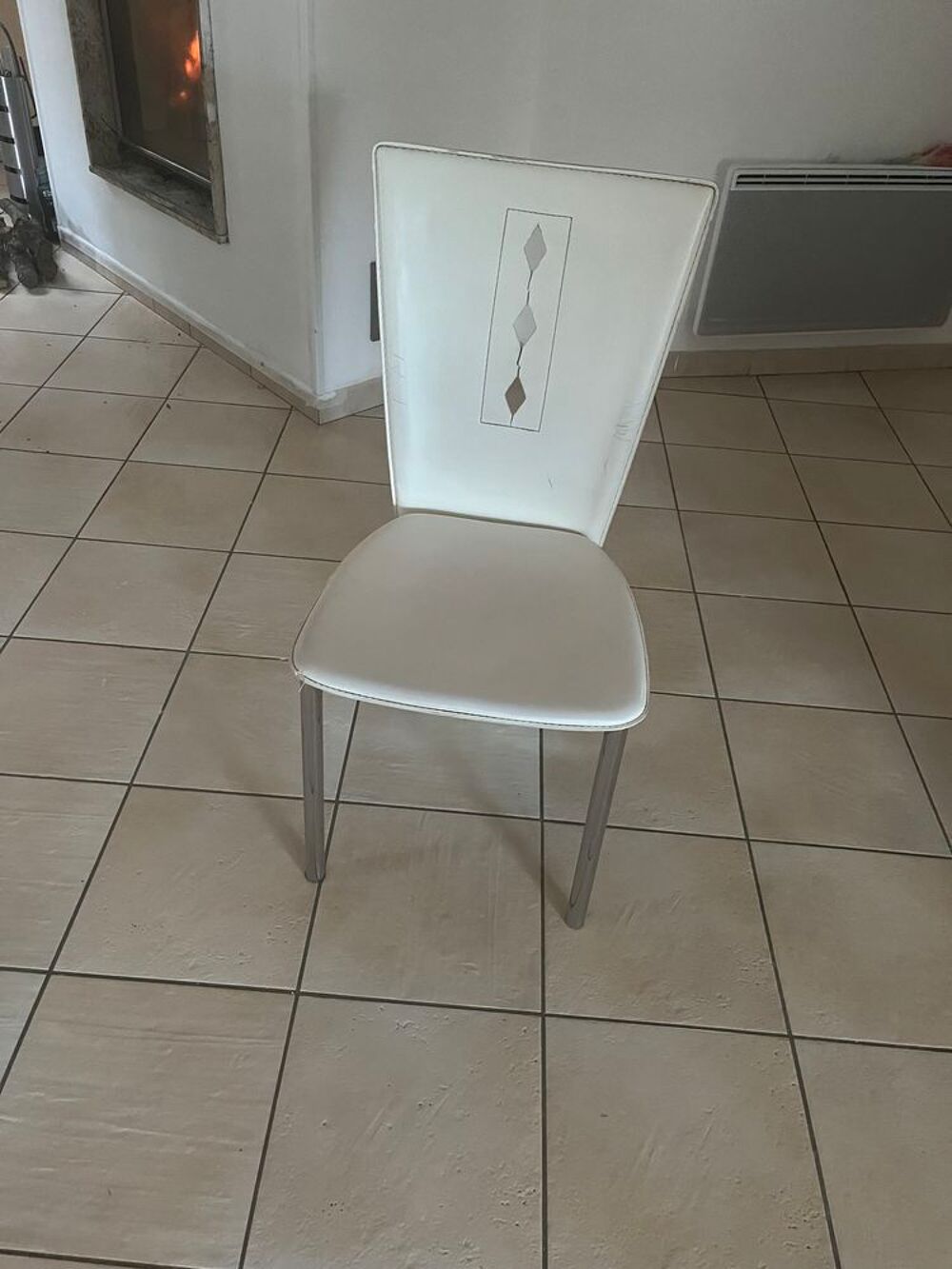 Chaises blanches lot de 4 Meubles