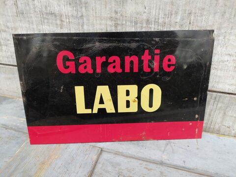 Plaque T�le Publicitaire Garantie Labo Huile Auto 
70 Loches (37)