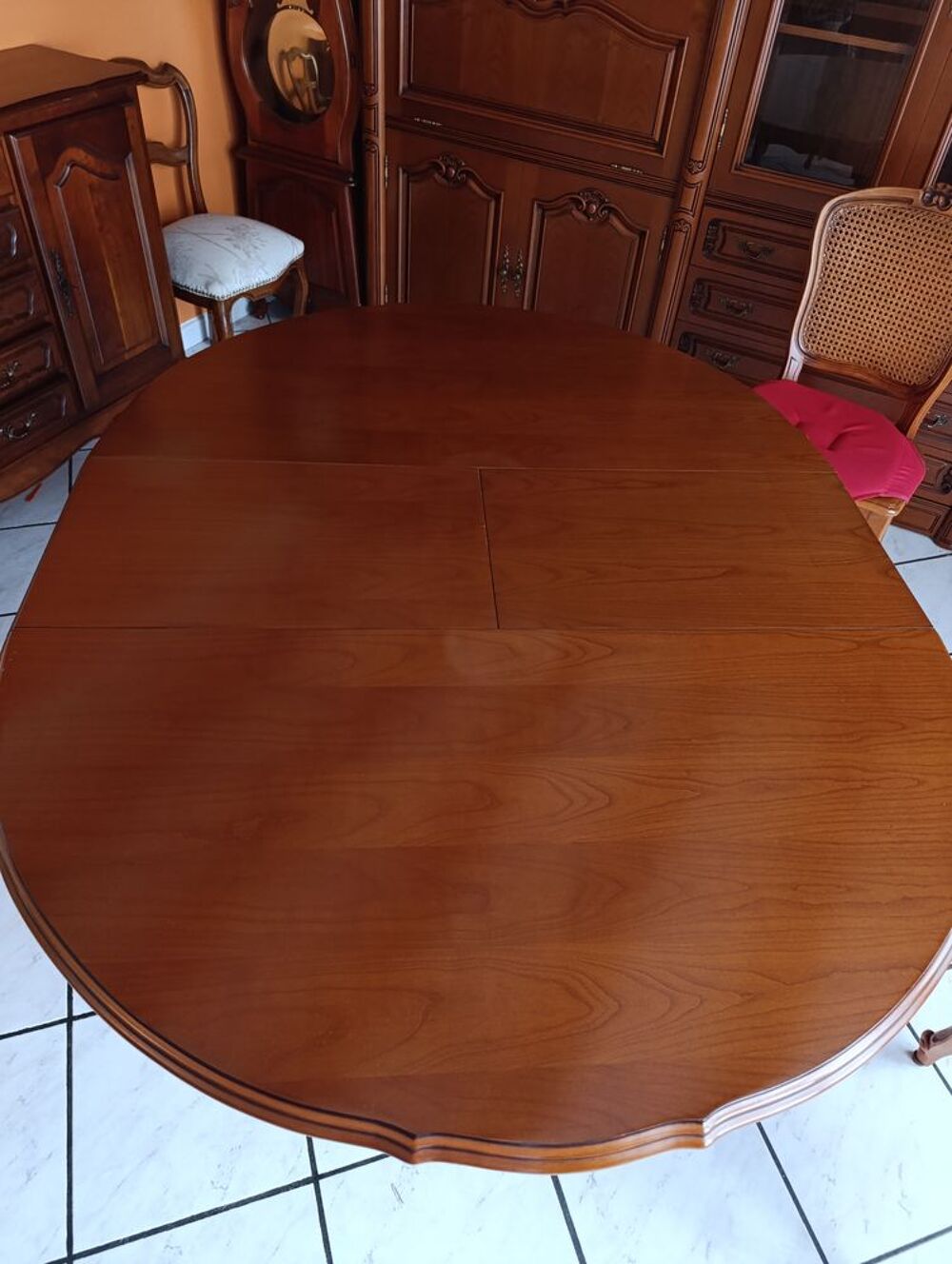 Table extensible en merisier + 4 chaises Meubles