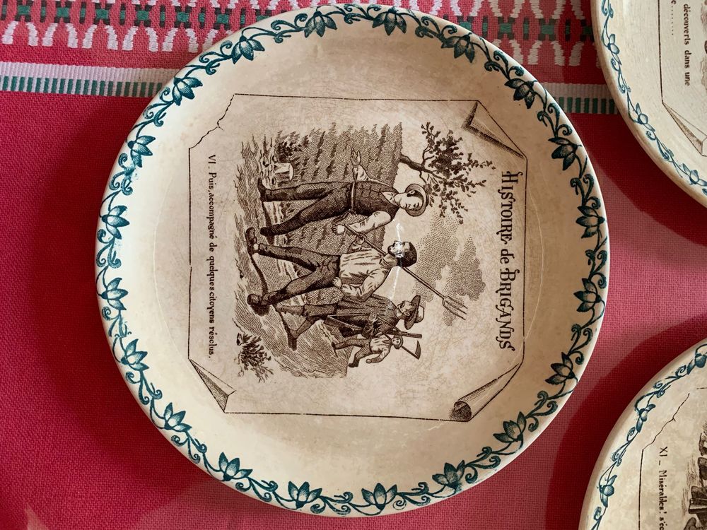 Assiettes Digoin &sect; Sarreguemines Décoration