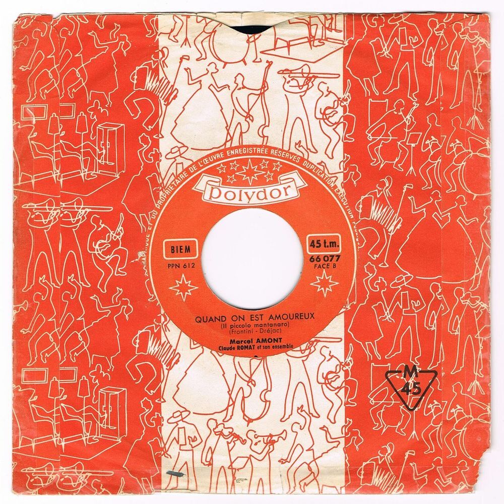 MARCEL AMONT-45t JUKE-BOX-TOUT DOUX TOUT DOUCEMENT-BIEM 1959 CD et vinyles