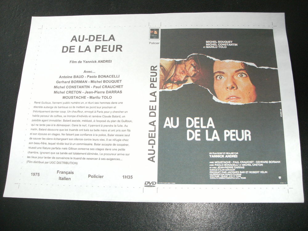 Film : " Au dela de la peur " DVD et blu-ray