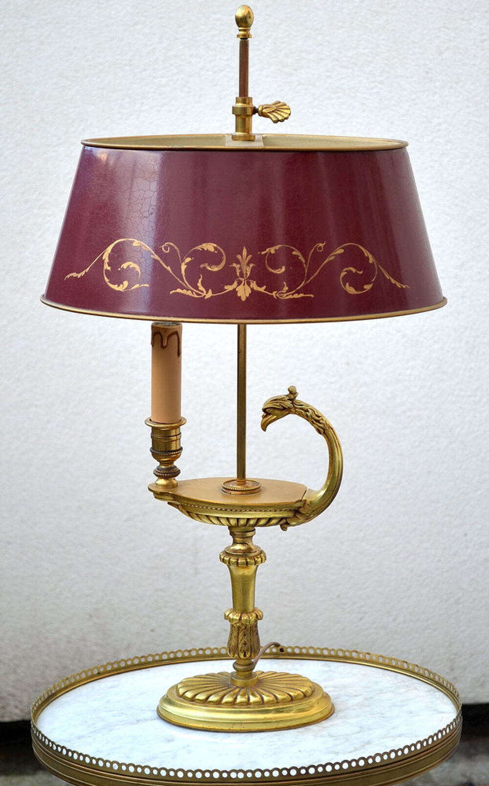 Lampe bouillotte Empire Directoire Lucien Gau Décoration