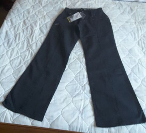 Pantalon noir neuf. Femme XS. Coton et lin. Soruz 13 Limoges (87)