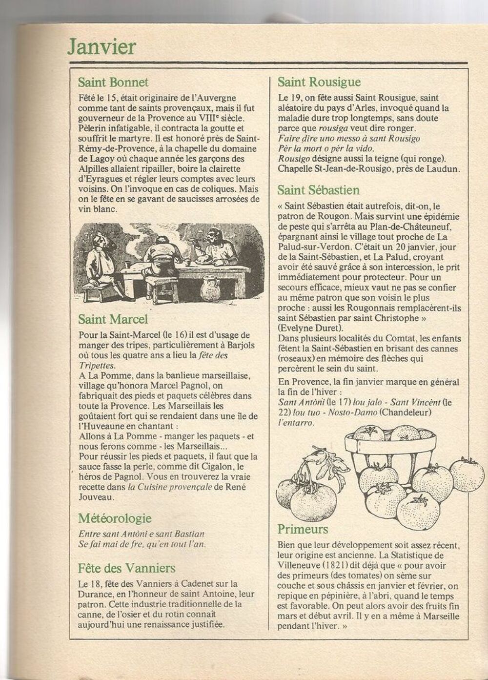 J P CLEBERT Almanach proven&ccedil;al 1985 Livres et BD