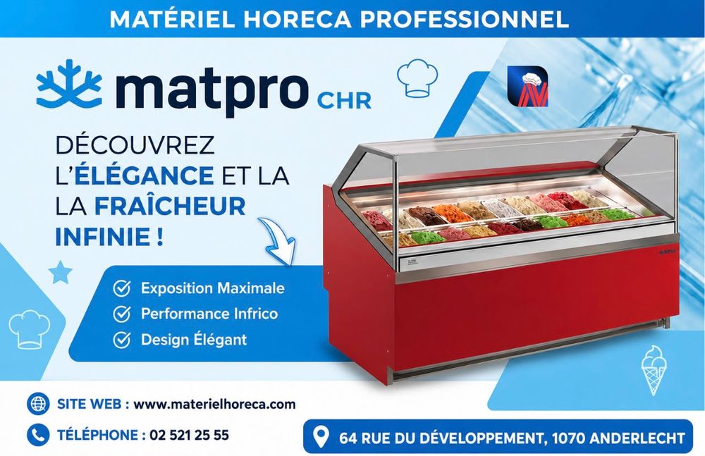   Vitrine présentoir à glace VCB12H, infrico 