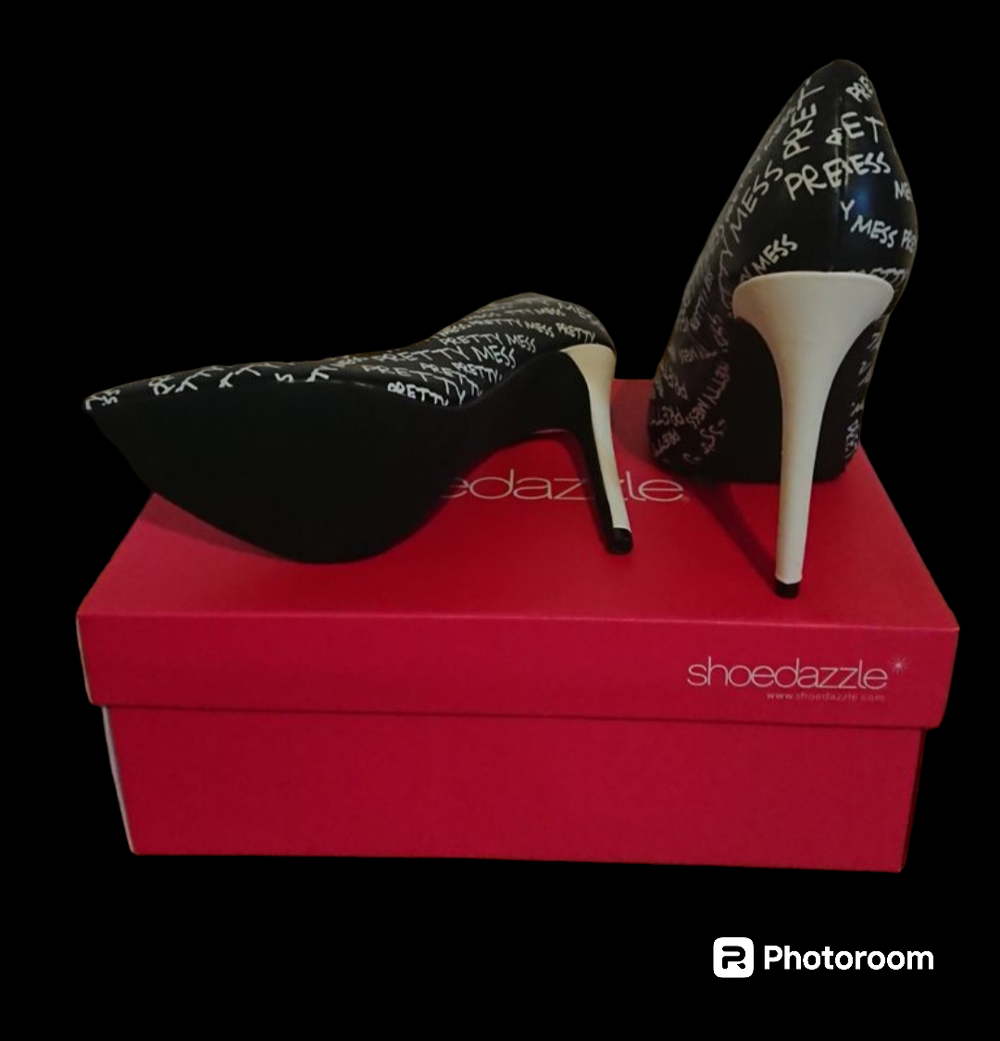 Escarpin noir et blanc Chaussures