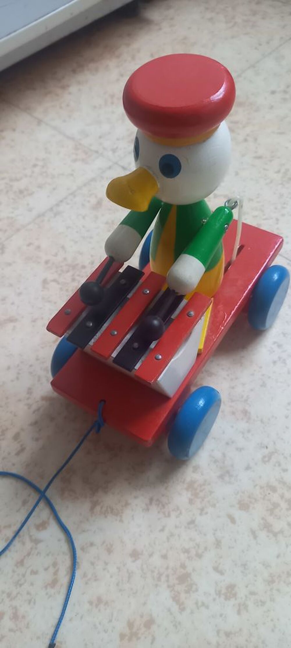 Jouet a tirer en bois canard xylophone en tres bon &eacute;tat Jeux / jouets