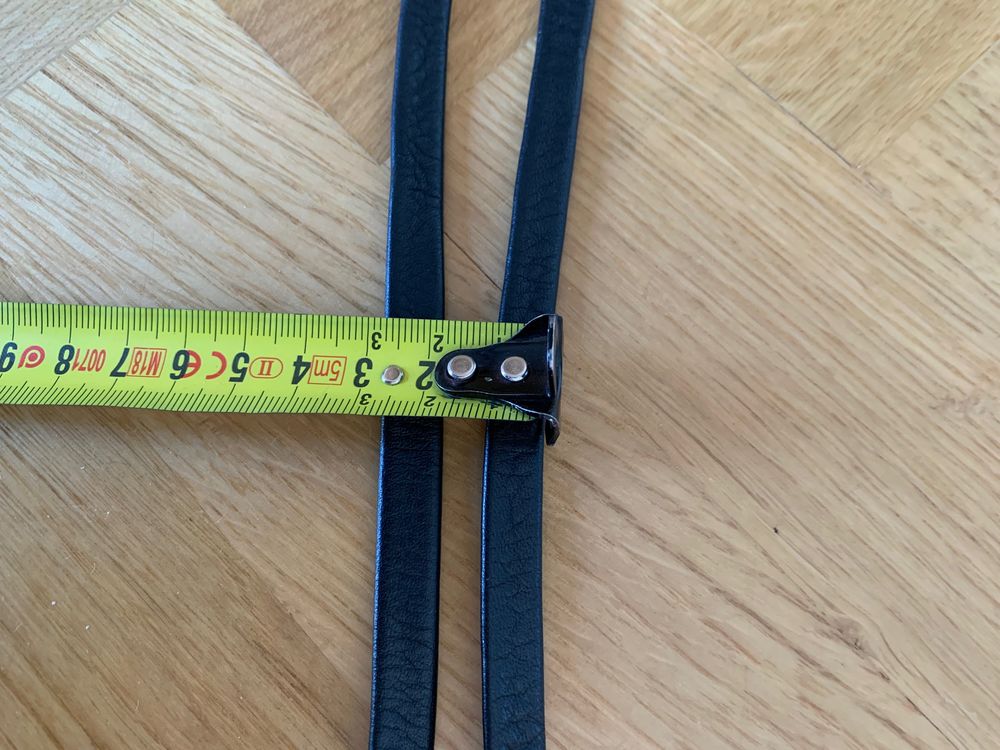 Femme, Ceinture &agrave; nouer en peau souple, Noir, Large 8cm-Long Maroquinerie