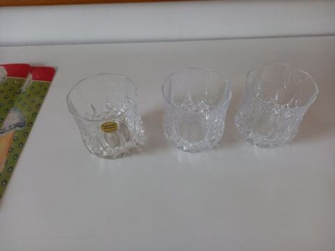 Verres  Whisky en cristal d'Arques 12 Saint-Pierre-ls-Nemours (77)