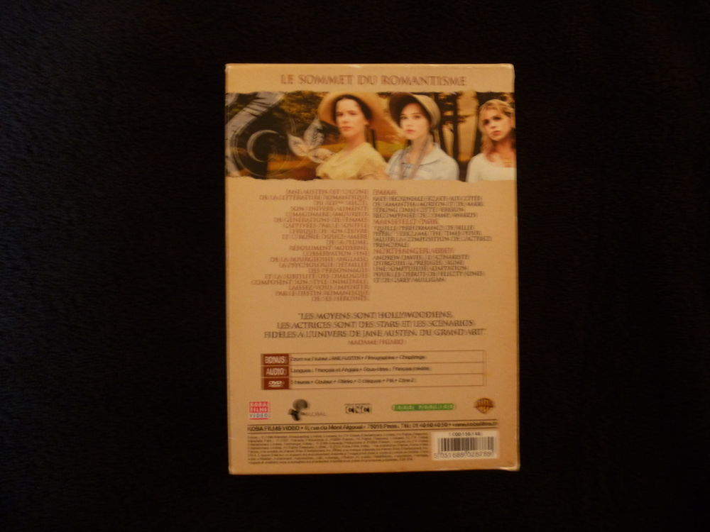 S&eacute;rie Jane Austen DVD et blu-ray