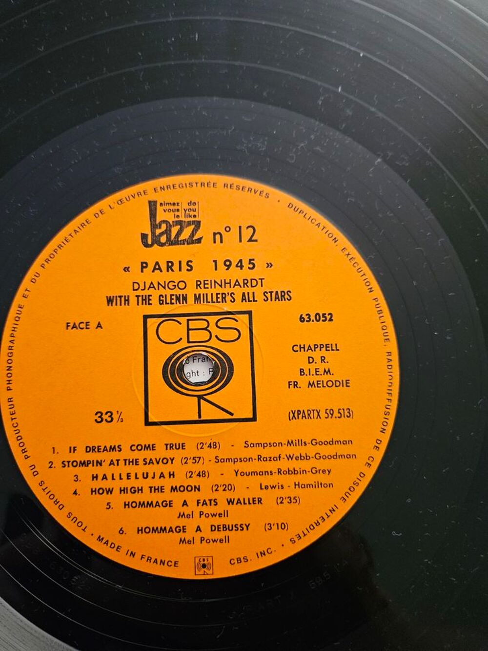 Django Reinhardt With The Glenn Miller's All Stars, The Ray CD et vinyles