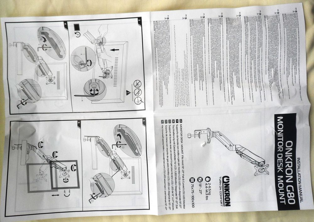Support d'&eacute;cran &agrave; gaz &agrave; ressort LCD/LED 13 &agrave; 27 pouces Matériel informatique