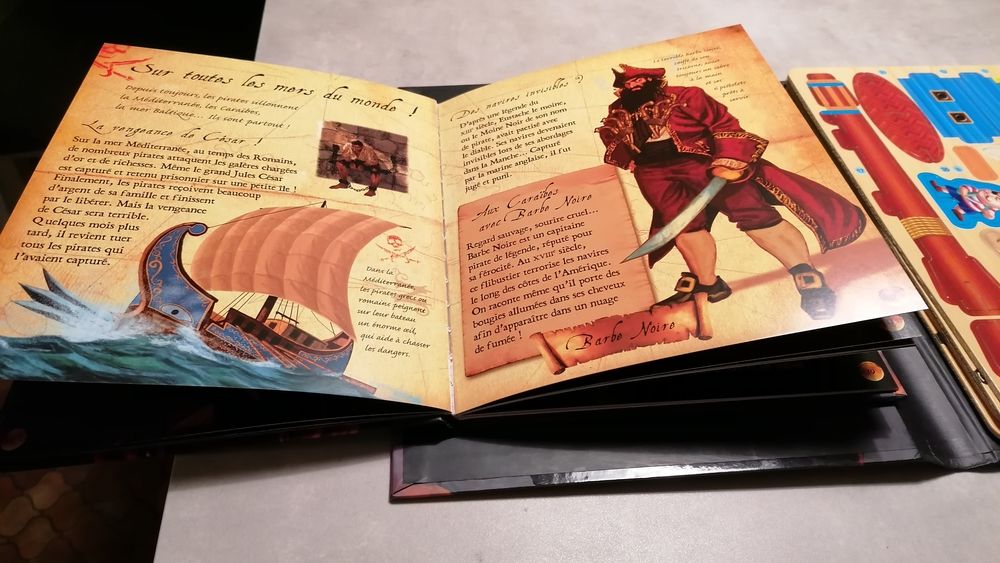 Livre et planches sur la vie des Pirates Jeux / jouets