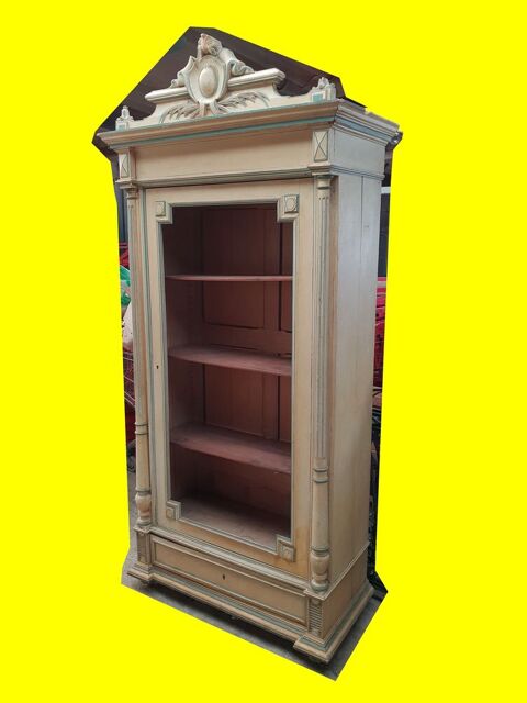 Meuble Biblioth�que ancienne avec �tag�res Style esprit loft 180 Bourseul (22)