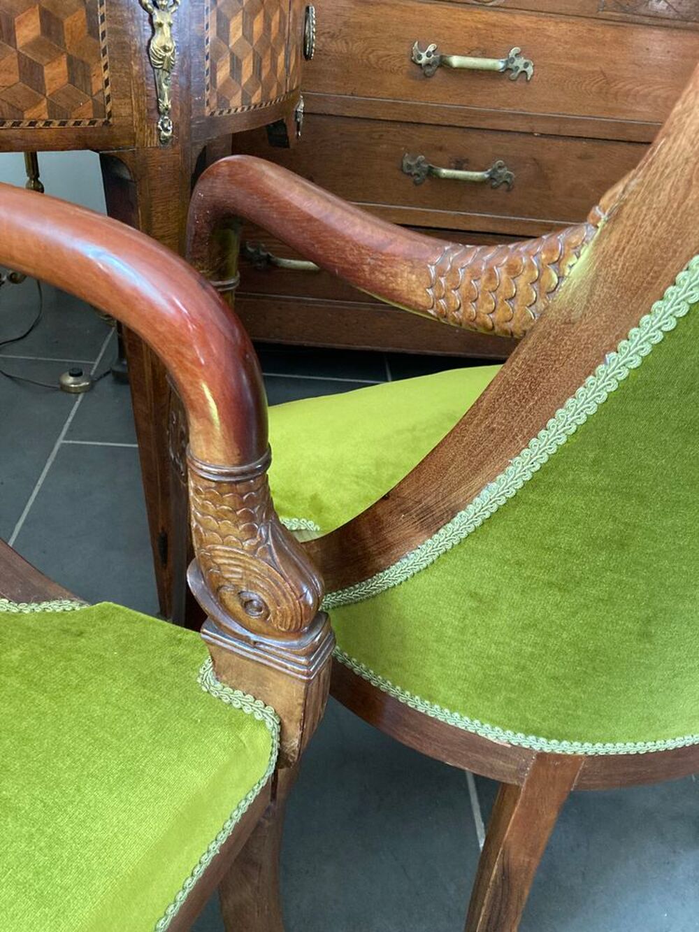 Fauteuils Louis Philippe en acajou Meubles