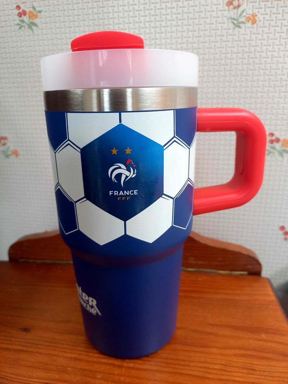 Mug isotherme aux couleurs de l'Equipe de France 