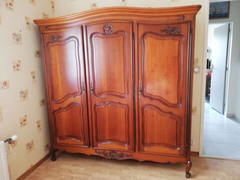 Armoire de chambre 3 portes en merisier 120 Douvres-la-D�livrande (14)
