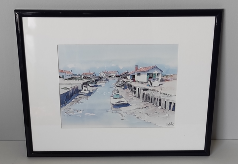 Cadre aquarelle MONTAILIER 10 Metz (57)