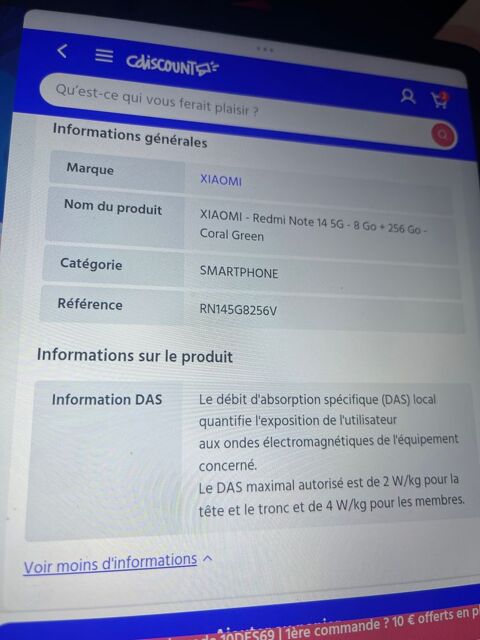 REDMI NOTE 14 5 G  VERT D EAU AVEC POCHETTE ROUGE
8 GO + 256 Saint-Seurin-sur-l'Isle (33)