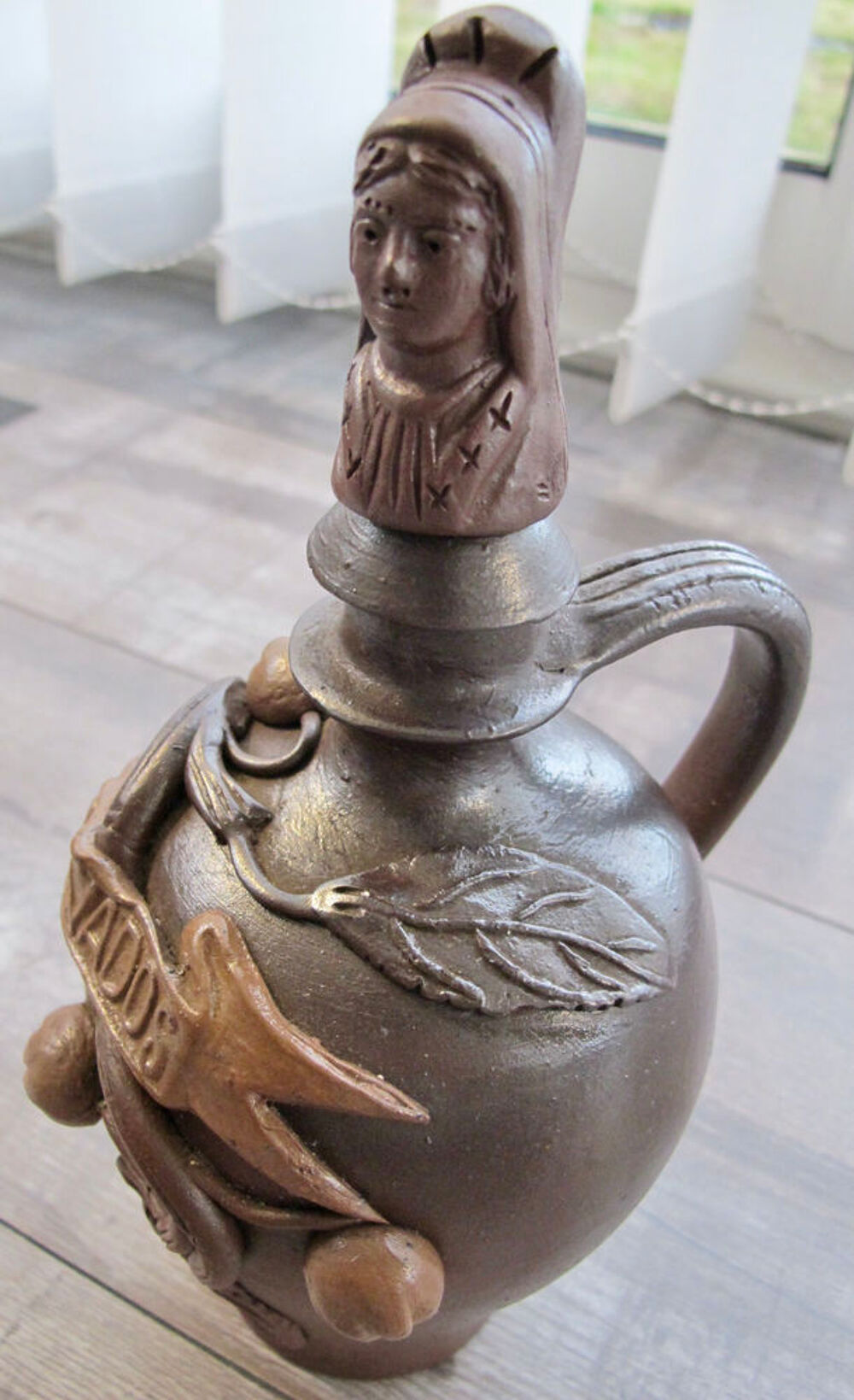 Bouteille en gr&egrave;s de Calvados Cuisine