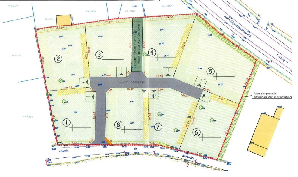 Vente Terrain Terrain constructible viabilisé n°2 - Clos Kerandro Loctudy Loctudy