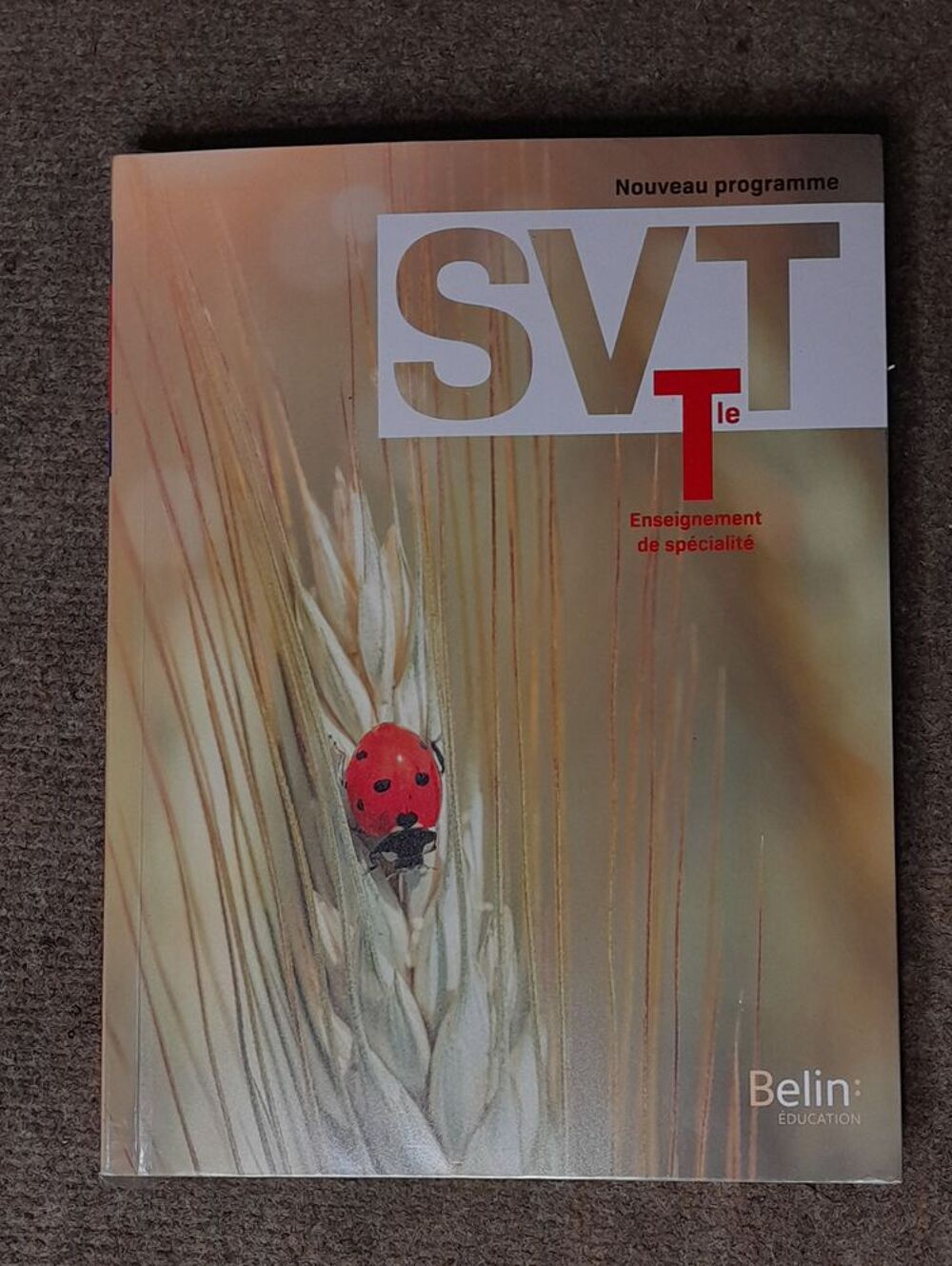 Manuel sp&eacute;cialit&eacute; terminale SVT Belin lyc&eacute;e acajou 2 Livres et BD