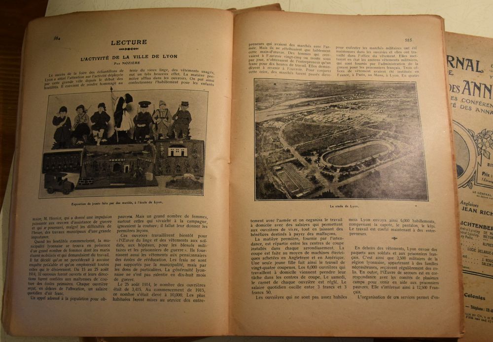 Journal de l'Universit&eacute; des Annales - 41 Num&eacute;ros - 1914 &agrave; 19 Livres et BD