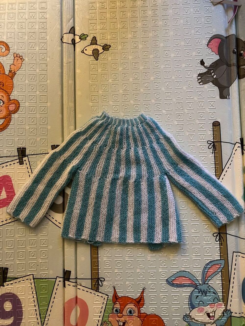 gilet en laine fait &agrave; la main taille 12 mois Vêtements enfants
