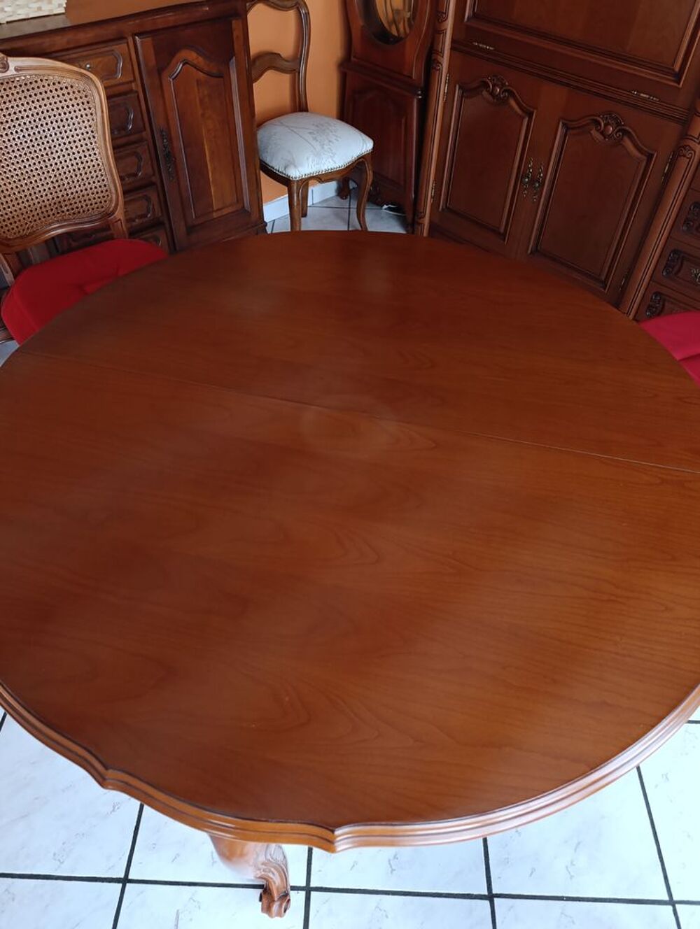 Table extensible en merisier + 4 chaises Meubles