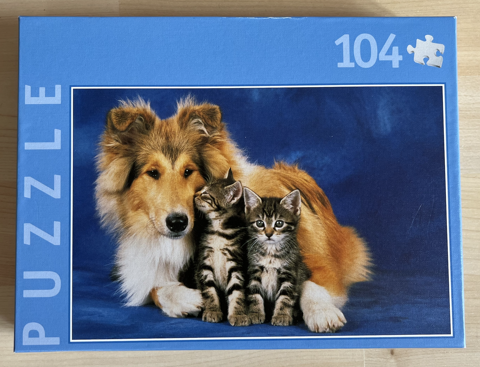 Puzzle chien et chats 104 pièces 5 Dracy-le-Fort (71)