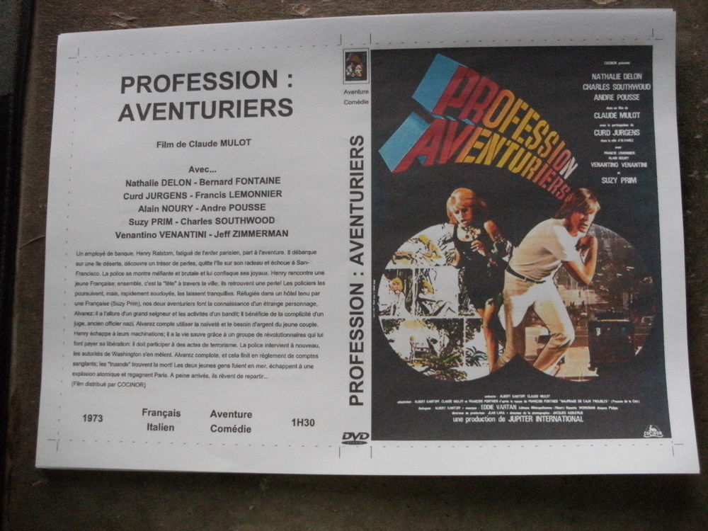 Film : " Profession aventuriers " DVD et blu-ray