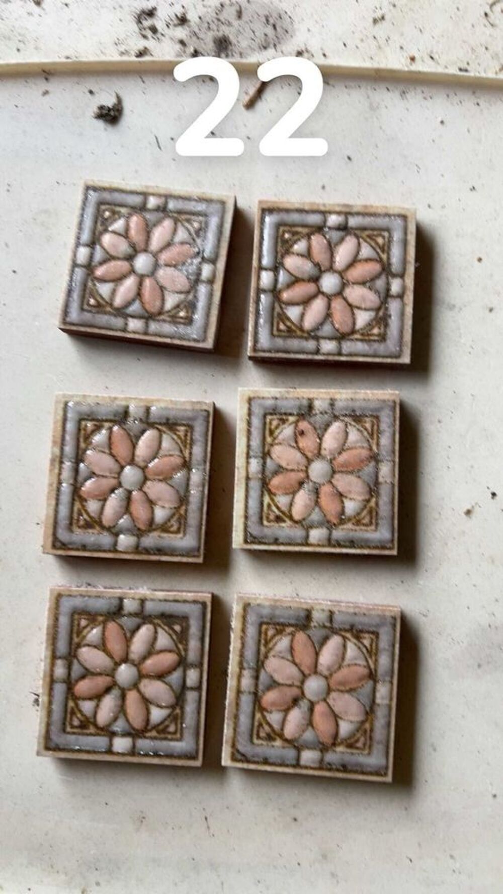 cabochons carrelage Bricolage