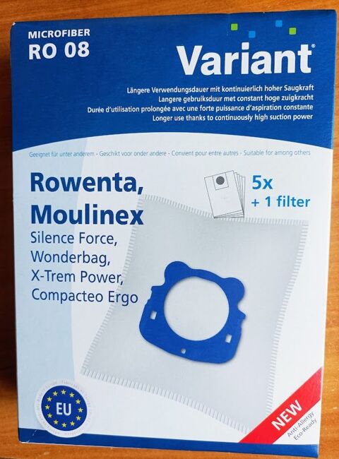 Sacs microfibre pour aspirateur (5x + filtre) Marque Variant 5 Saint-Avertin (37)