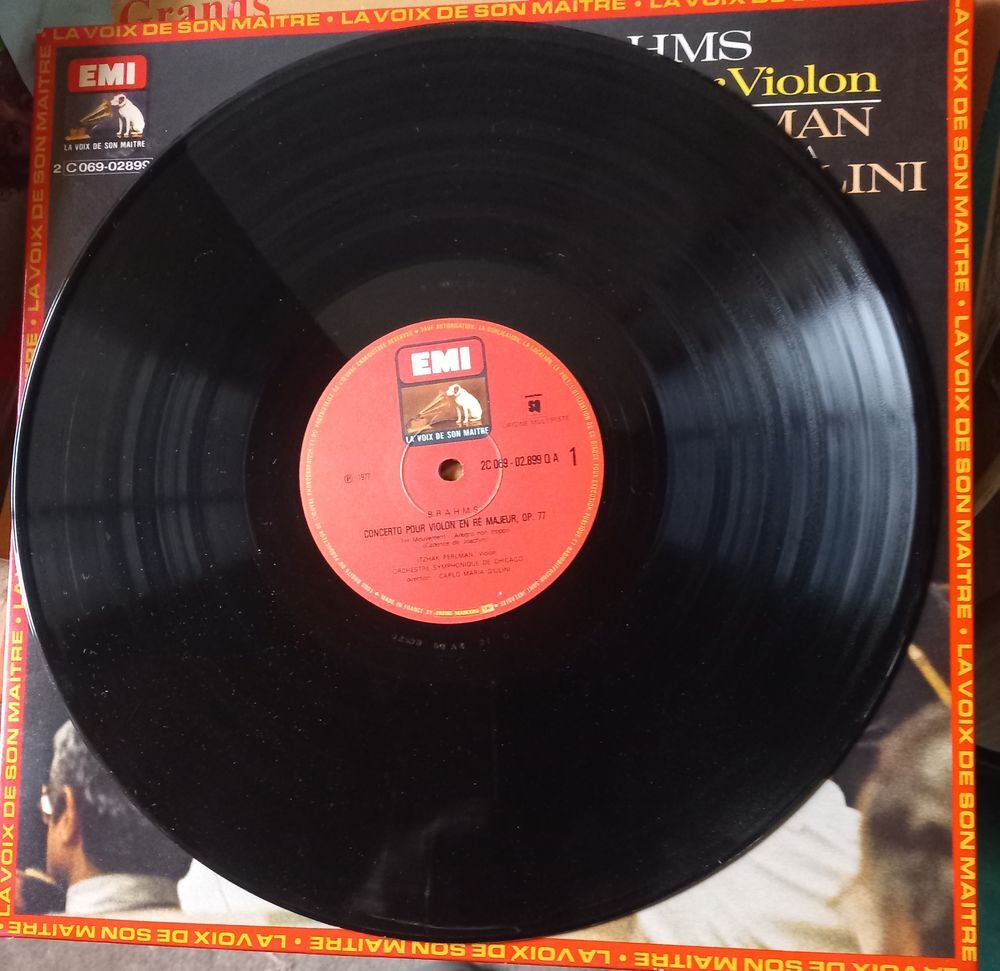 BRAHMS / CONCERTO POUR VIOLON / DISQUE VYNIL 33 TOURS CD et vinyles