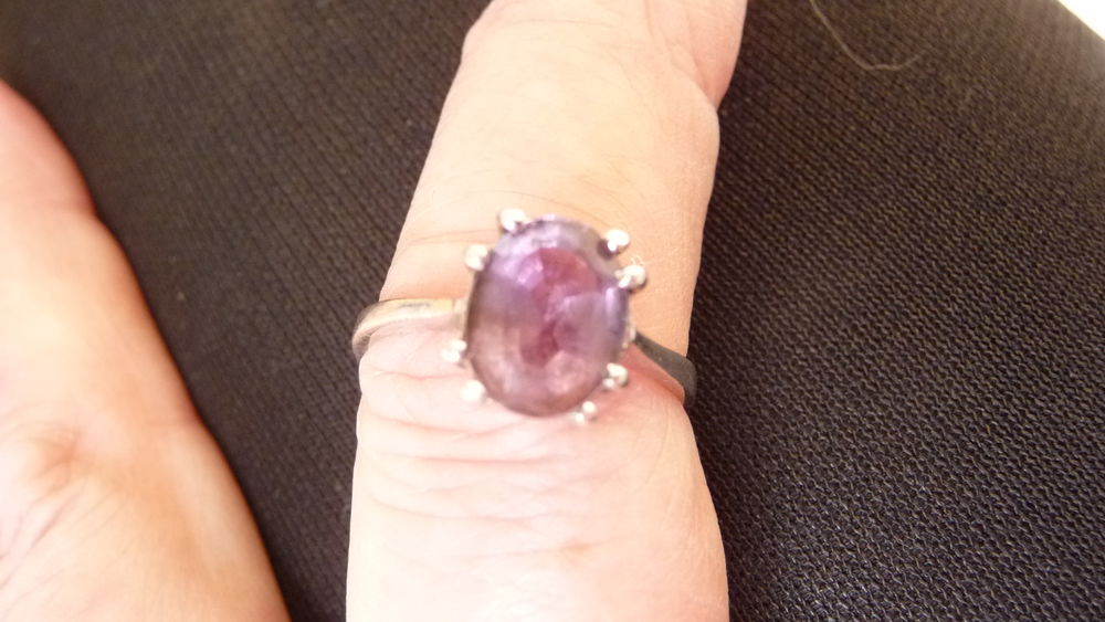 Bague argent et Am&eacute;thyste Bijoux et montres