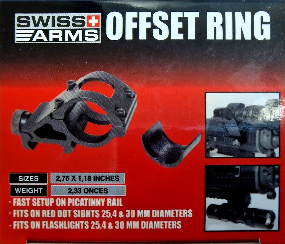 FIXATION ANNEAU DE RAIL OFFSET + ADAPTATEUR DE TORCHE SWISS Sports