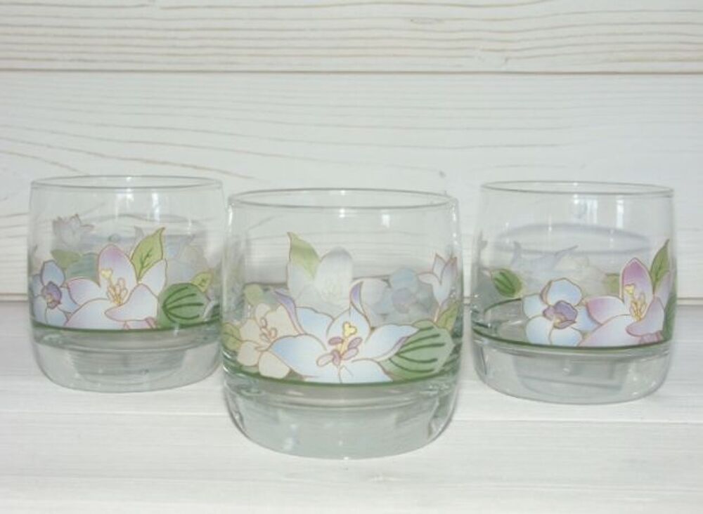 Lot de 3 verres Luminarc vintage - EXCELLENT ETAT Décoration