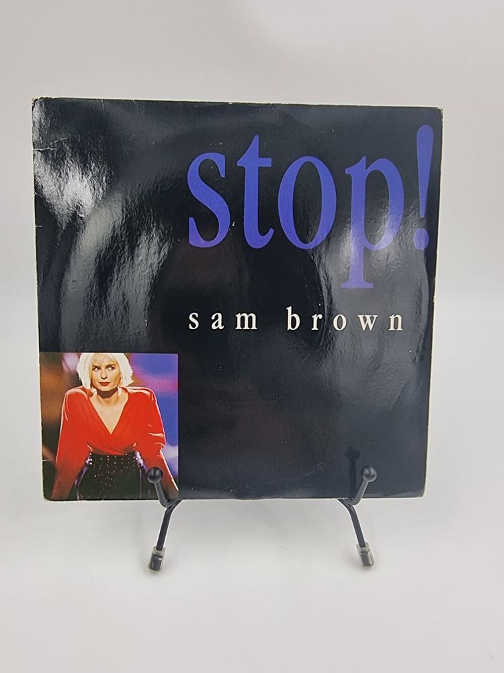 Vinyle 45 tours Sam Brown : Stop ! avec fourreau CD et vinyles