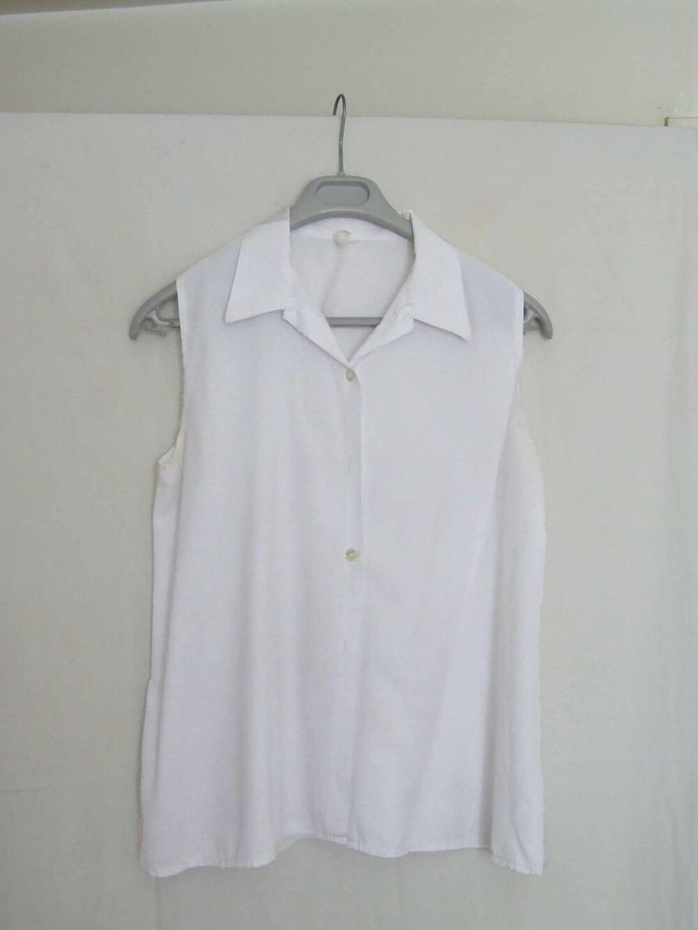 Chemisier blouse, Blanc, T. 42, TBE Vêtements