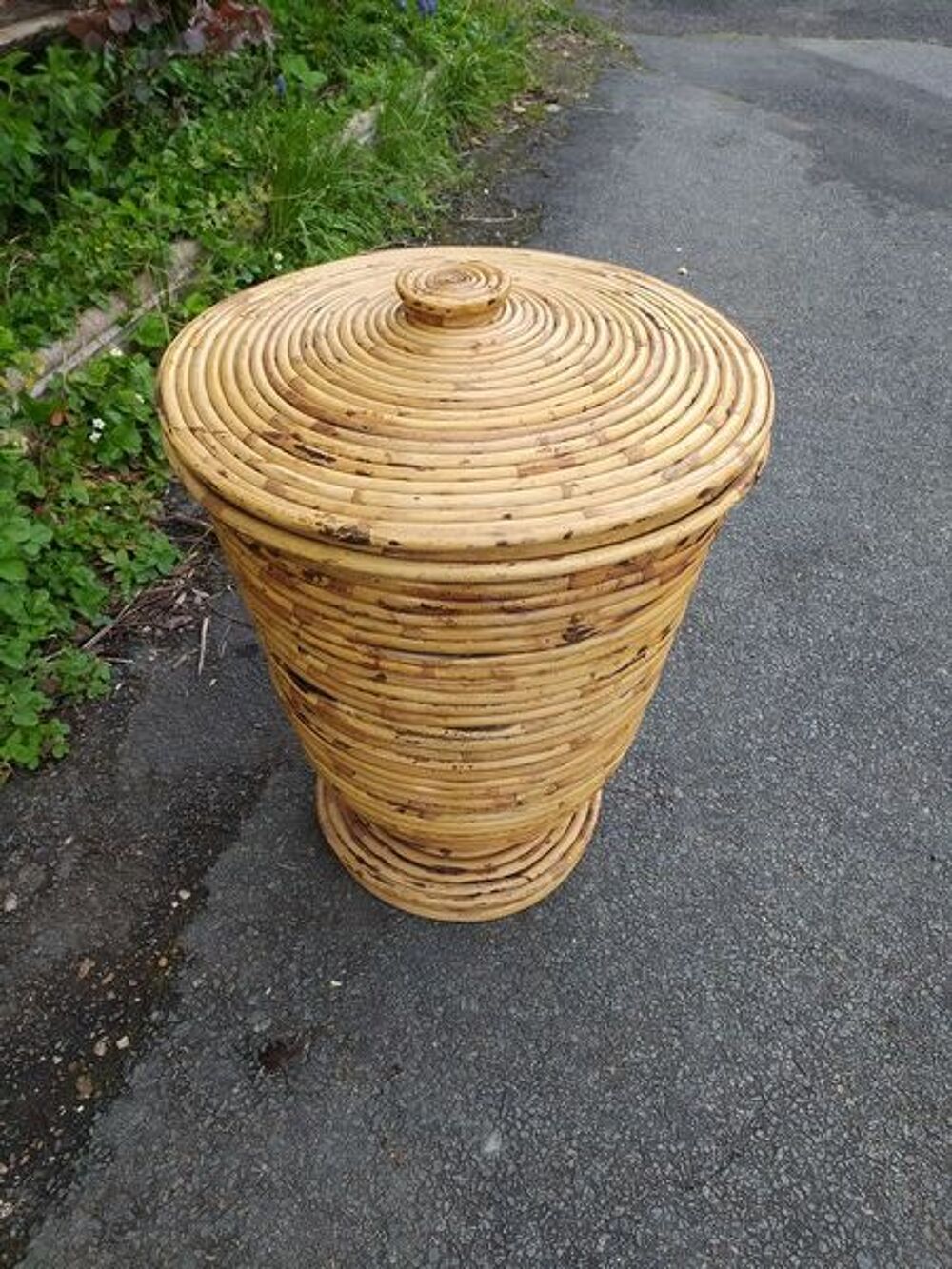 Grand Panier Corbeille Rotin Vintage
Meubles